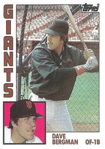 #522 Dave Bergman - San Francisco Giants - 1984 Topps Baseball