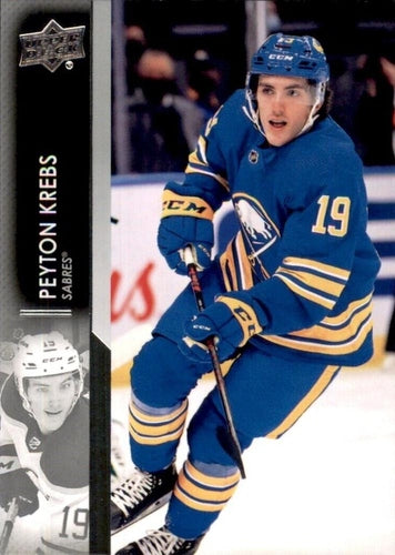 #522 Peyton Krebs - Buffalo Sabres - 2021-22 Upper Deck Hockey