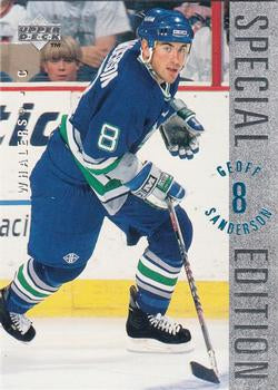 #SE127 Geoff Sanderson - Hartford Whalers - 1995-96 Upper Deck - Special Edition Hockey