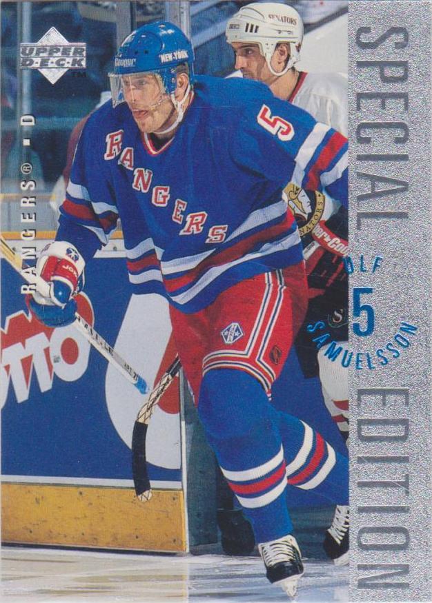 #SE142 Ulf Samuelsson - New York Rangers - 1995-96 Upper Deck - Special Edition Hockey