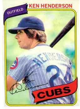 #523 Ken Henderson - Chicago Cubs - 1980 Topps Baseball