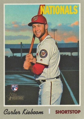 #523 Carter Kieboom - Washington Nationals - 2019 Topps Heritage Baseball