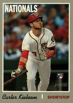 #523b Carter Kieboom - Washington Nationals - 2019 Topps Heritage Baseball
