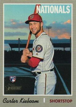 #523c Carter Kieboom - Washington Nationals - 2019 Topps Heritage Baseball