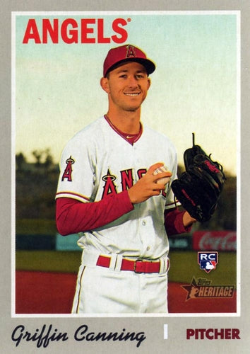 #524 Griffin Canning - Los Angeles Angels - 2019 Topps Heritage Baseball