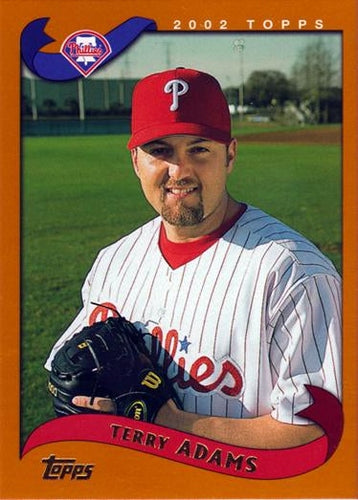 #524 Terry Adams - Philadelphia Phillies - 2002 Topps Baseball