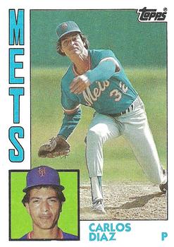 #524 Carlos Diaz - New York Mets - 1984 Topps Baseball