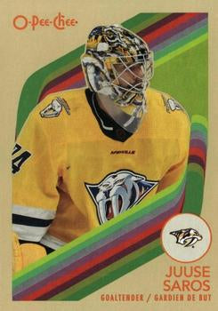 #524 Juuse Saros - Nashville Predators - 2023-24 O-Pee-Chee - Retro Hockey