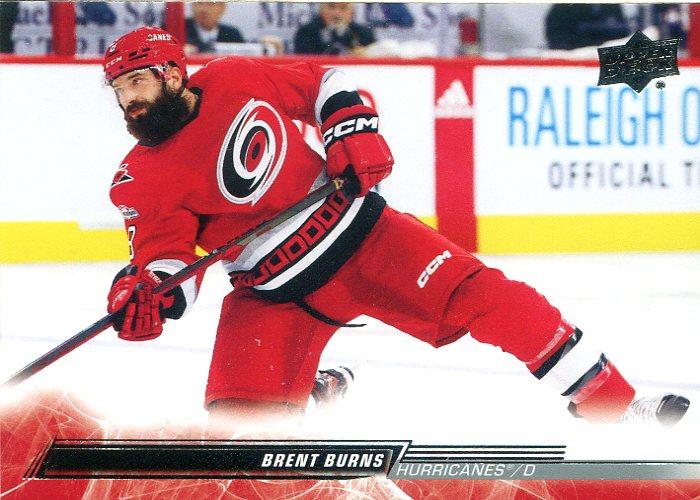 #525 Brent Burns - Carolina Hurricanes - 2022-23 Upper Deck Hockey