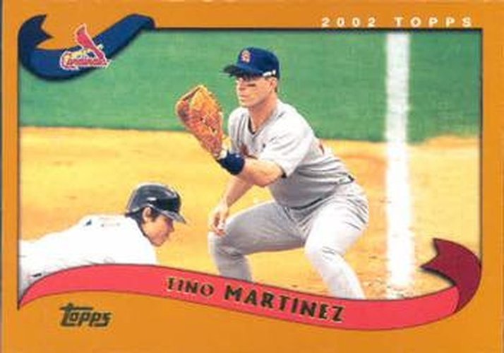 #525 Tino Martinez - St. Louis Cardinals - 2002 Topps Baseball
