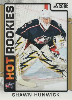 #525 Shawn Hunwick - Columbus Blue Jackets - 2012-13 Score - Gold Rush Hockey