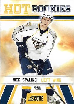 #525 Nick Spaling - Nashville Predators - 2010-11 Score Hockey