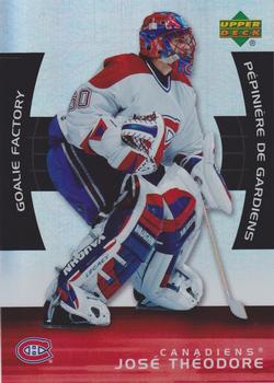 #GF9 Jose Theodore - Montreal Canadiens - 2005-06 Upper Deck McDonald's - Goalie Factory Hockey