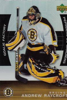 #GF15 Andrew Raycroft - Boston Bruins - 2005-06 Upper Deck McDonald's - Goalie Factory Hockey