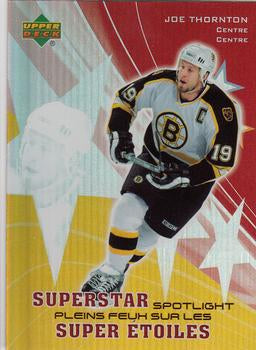 #SS2 Joe Thornton - Boston Bruins - 2005-06 Upper Deck McDonald's - Superstar Spotlight Hockey