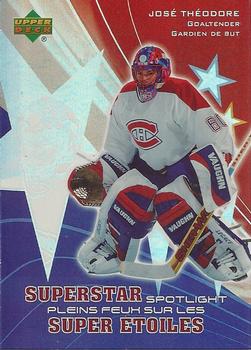 #SS6 Jose Theodore - Montreal Canadiens - 2005-06 Upper Deck McDonald's - Superstar Spotlight Hockey