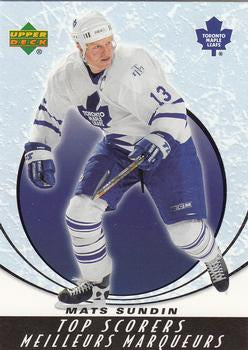 #TS9 Mats Sundin - Toronto Maple Leafs -2005-06 Upper Deck McDonald's - Top Scorers Hockey