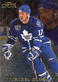 #89 Wendel Clark - Toronto Maple Leafs - 1996-97 Flair Hockey