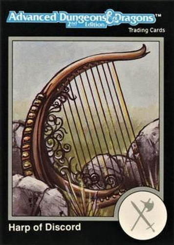 #526 Harp of Discord - 1991 TSR Advanced Dungeons & Dragons - Silver