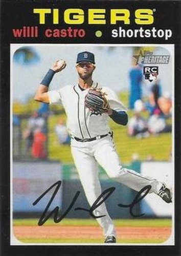 #526b Willi Castro - Detroit Tigers - 2020 Topps Heritage Baseball