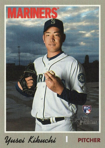 #526b Yusei Kikuchi - Seattle Mariners - 2019 Topps Heritage Baseball