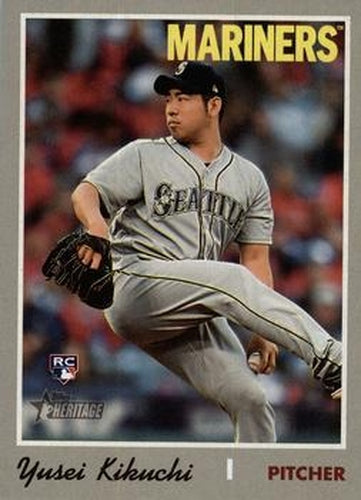 #526d Yusei Kikuchi - Seattle Mariners - 2019 Topps Heritage Baseball