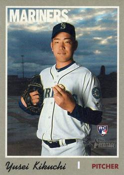 #526e Yusei Kikuchi - Seattle Mariners - 2019 Topps Heritage Baseball