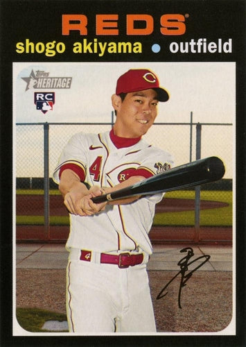 #527 Shogo Akiyama - Cincinnati Reds - 2020 Topps Heritage Baseball