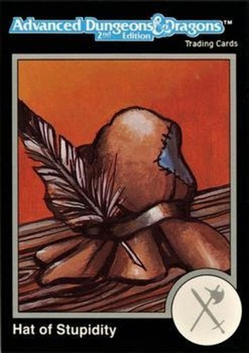 #527 Hat of Stupidity - 1991 TSR Advanced Dungeons & Dragons - Silver