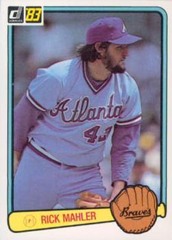 #527 Rick Mahler - Atlanta Braves - 1983 Donruss Baseball
