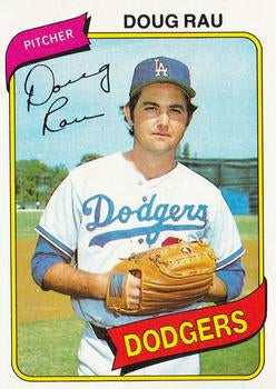 #527 Doug Rau - Los Angeles Dodgers - 1980 Topps Baseball