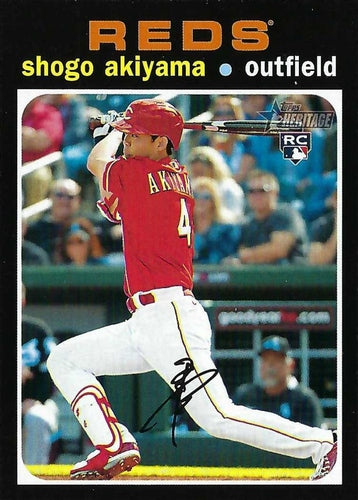#527b Shogo Akiyama - Cincinnati Reds - 2020 Topps Heritage Baseball