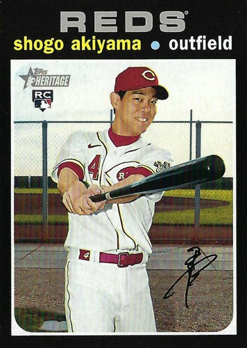 #527c Shogo Akiyama - Cincinnati Reds - 2020 Topps Heritage Baseball