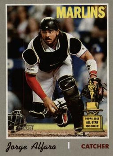 #527c Jorge Alfaro - Miami Marlins - 2019 Topps Heritage Baseball