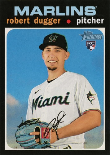 #528 Robert Dugger - Miami Marlins - 2020 Topps Heritage Baseball