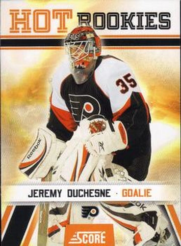 #528 Jeremy Duchesne - Philadelphia Flyers - 2010-11 Score Hockey