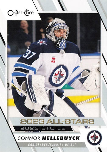 #529 Connor Hellebuyck - Winnipeg Jets - 2023-24 O-Pee-Chee Hockey
