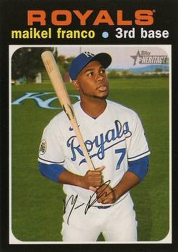 #529 Maikel Franco - Kansas City Royals - 2020 Topps Heritage Baseball