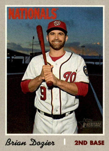 #529 Brian Dozier - Washington Nationals - 2019 Topps Heritage Baseball