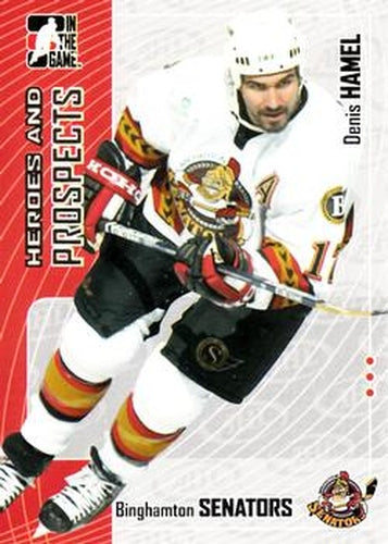 #52 Denis Hamel - Binghamton Senators - 2005-06 In The Game Heroes and Prospects Hockey