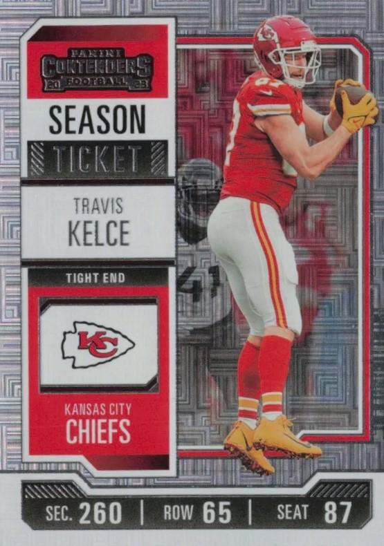 #52 Travis Kelce - Kansas City Chiefs - 2023 Panini Contenders Football
