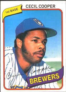#52 Cecil Cooper - Milwaukee Brewers - 1980 O-Pee-Chee Baseball