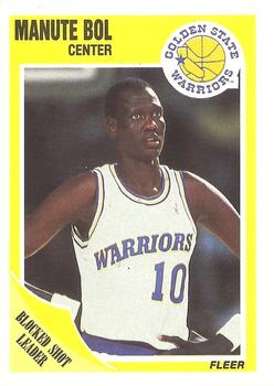 #52 Manute Bol - Golden State Warriors - 1989-90 Fleer Basketball