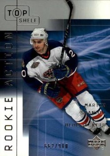 #52a Martin Spanhel - Columbus Blue Jackets - 2001-02 Upper Deck Top Shelf Hockey