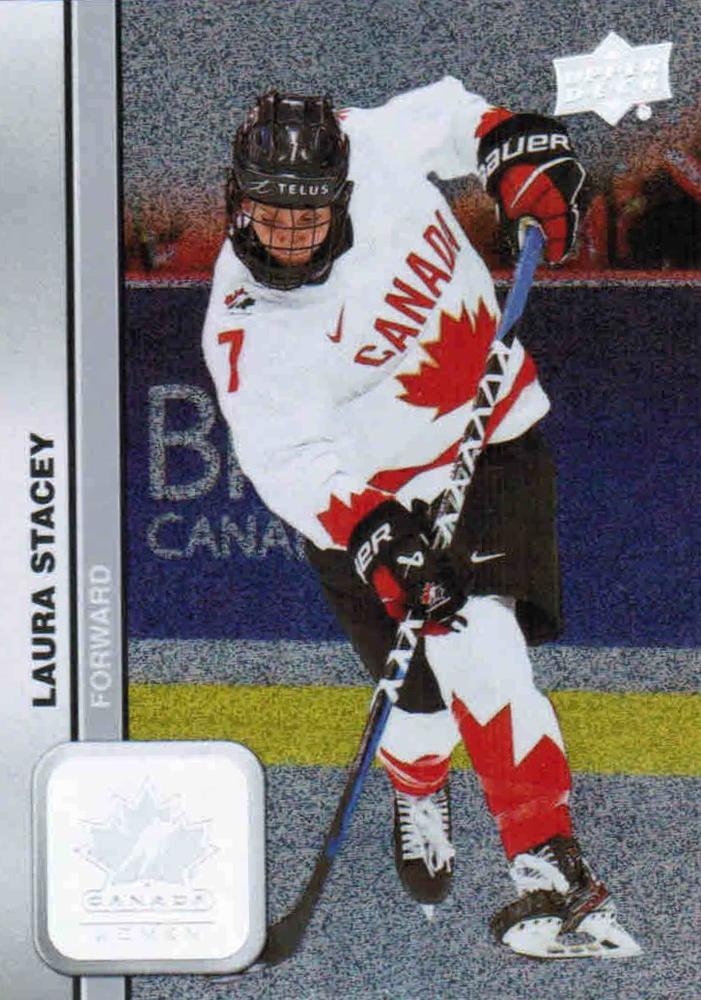 #52 Laura Stacey - Canada - 2023 Upper Deck Team Canada Juniors - Patterned Foilboard Hockey