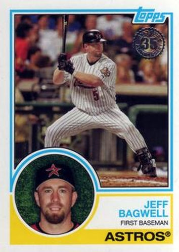 #83-52 Jeff Bagwell - Houston Astros - 2018 Topps - 1983 Topps Baseball 35th Anniversary Baseball