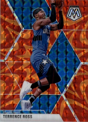 #52 Terrence Ross - Orlando Magic - 2019-20 Panini Mosaic - Reactive Orange Basketball