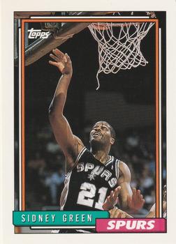 #52 Sidney Green - San Antonio Spurs - 1992-93 Topps Basketball