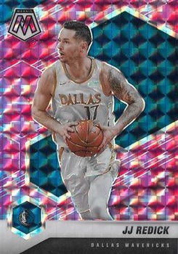 #52 JJ Redick - Dallas Mavericks - 2020-21 Panini Mosaic - Mosaic Camo Pink Basketball