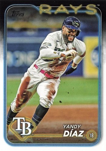 #52 Yandy Díaz - Tampa Bay Rays - 2024 Topps Baseball